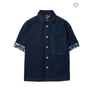 Burberry Dark Blue Casual Button Down Shirt